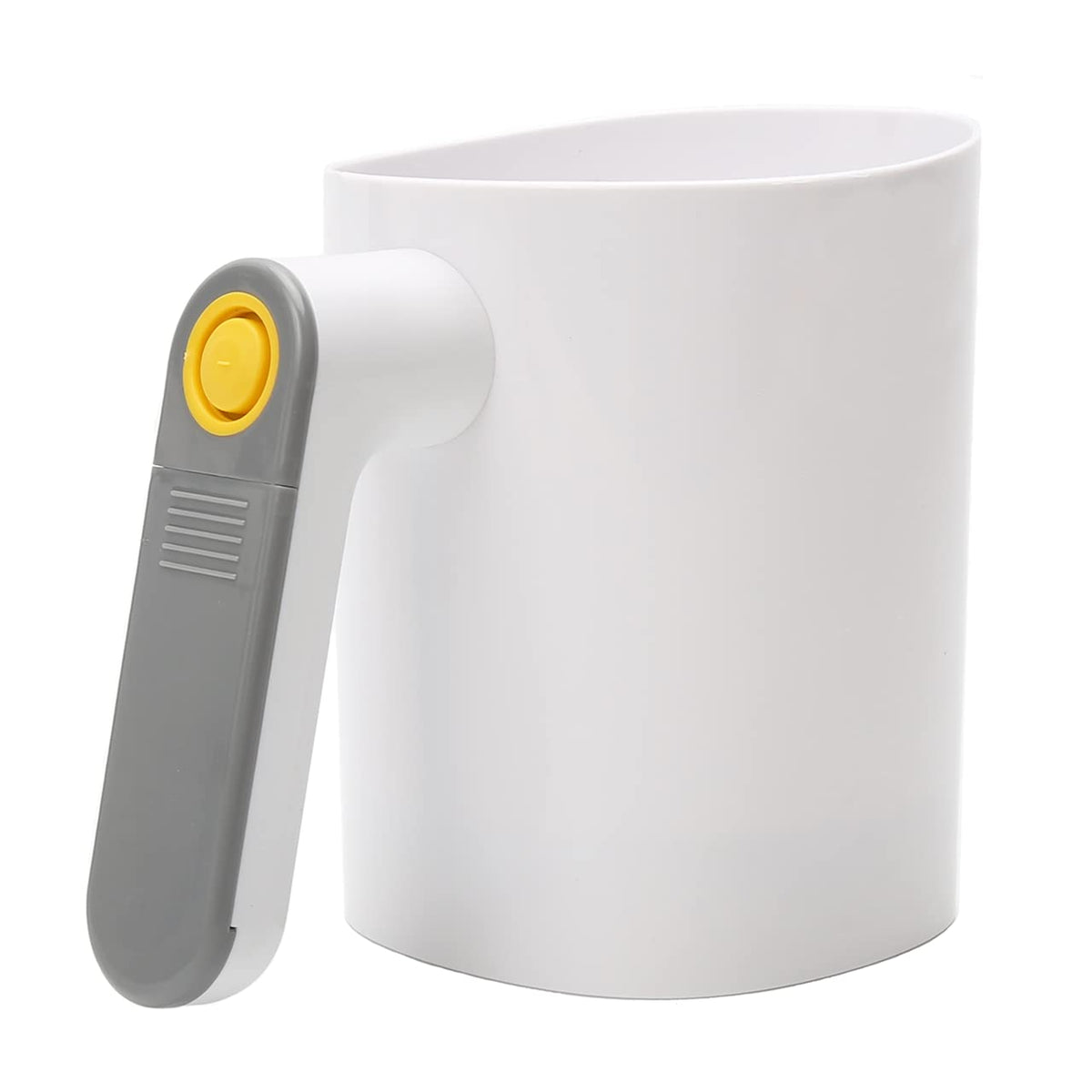 TriTree battery-operated flour sifter on kitchen counter for quick, effortless baking