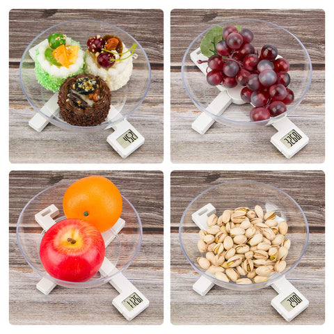 TriTree scales in grams and ounces for versatile dieting.