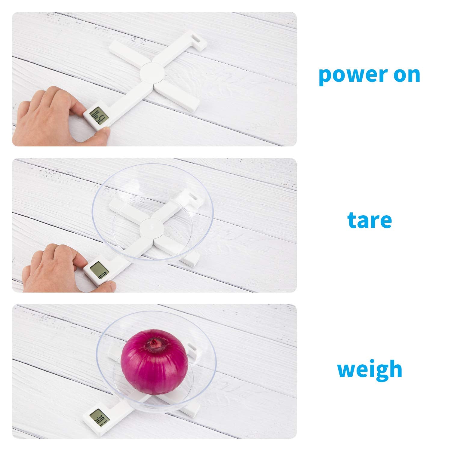 TriTree portable food scale on the go for precise weigh-ins anywhere.
