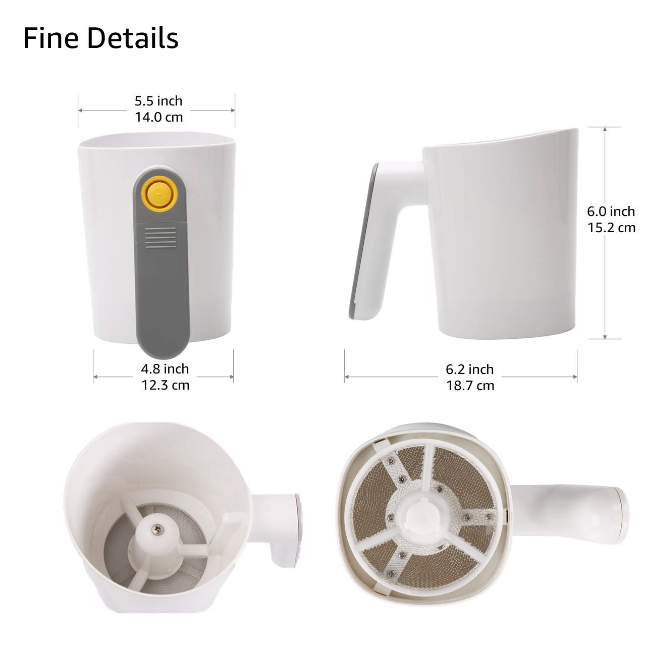 TriTree washable body and mesh allow easy cleanup after baking