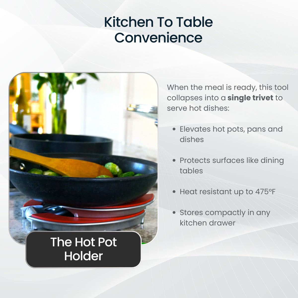 Trivae countertop organizer saves space and reduces clutter