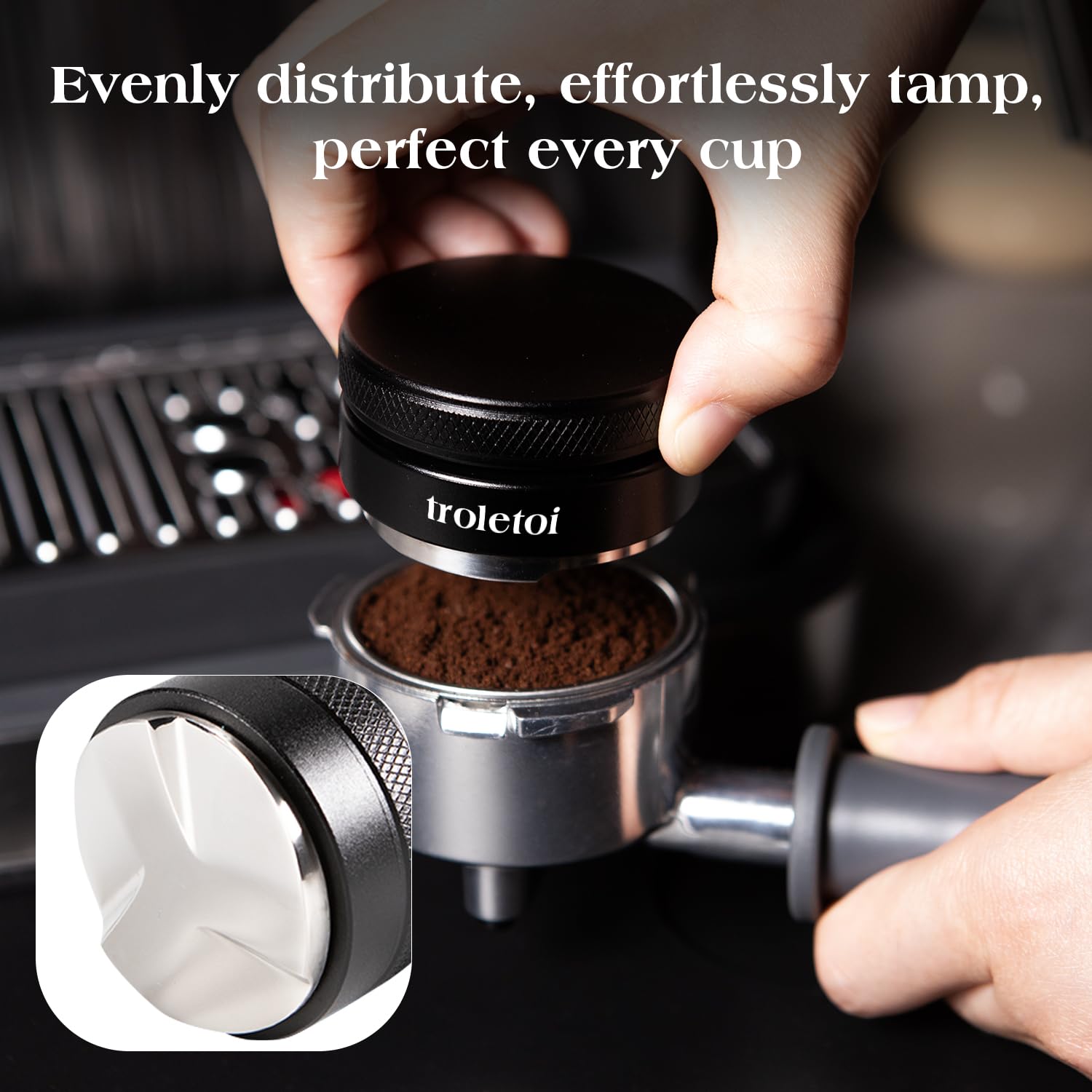 troletoi 51mm distributor evenly levels grounds for balanced shots