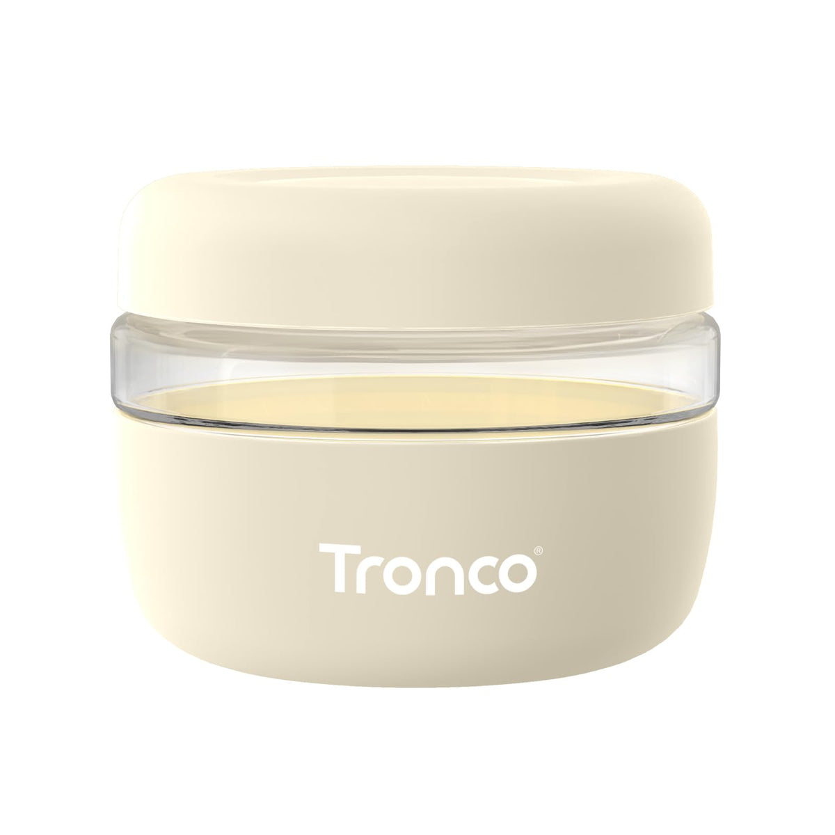 Tronco 16 oz glass storage container with airtight lid for fresh leftovers.
