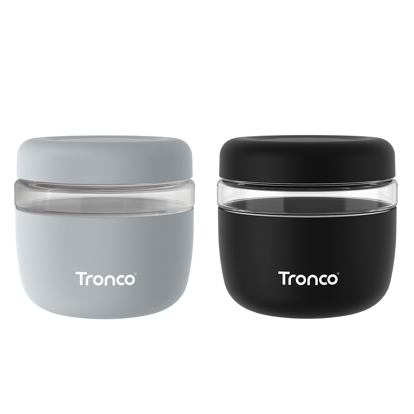 Tronco 24oz glass storage container with lid for fresh meal prep and on-the-go convenience.