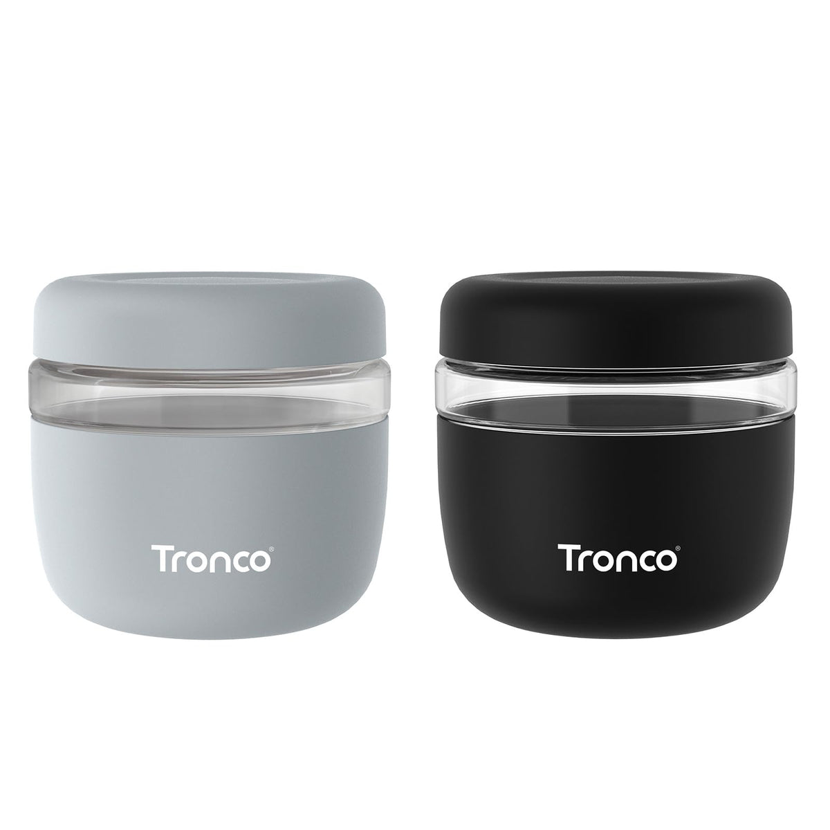 Tronco 24oz glass storage container with lid for fresh meal prep and on-the-go convenience.