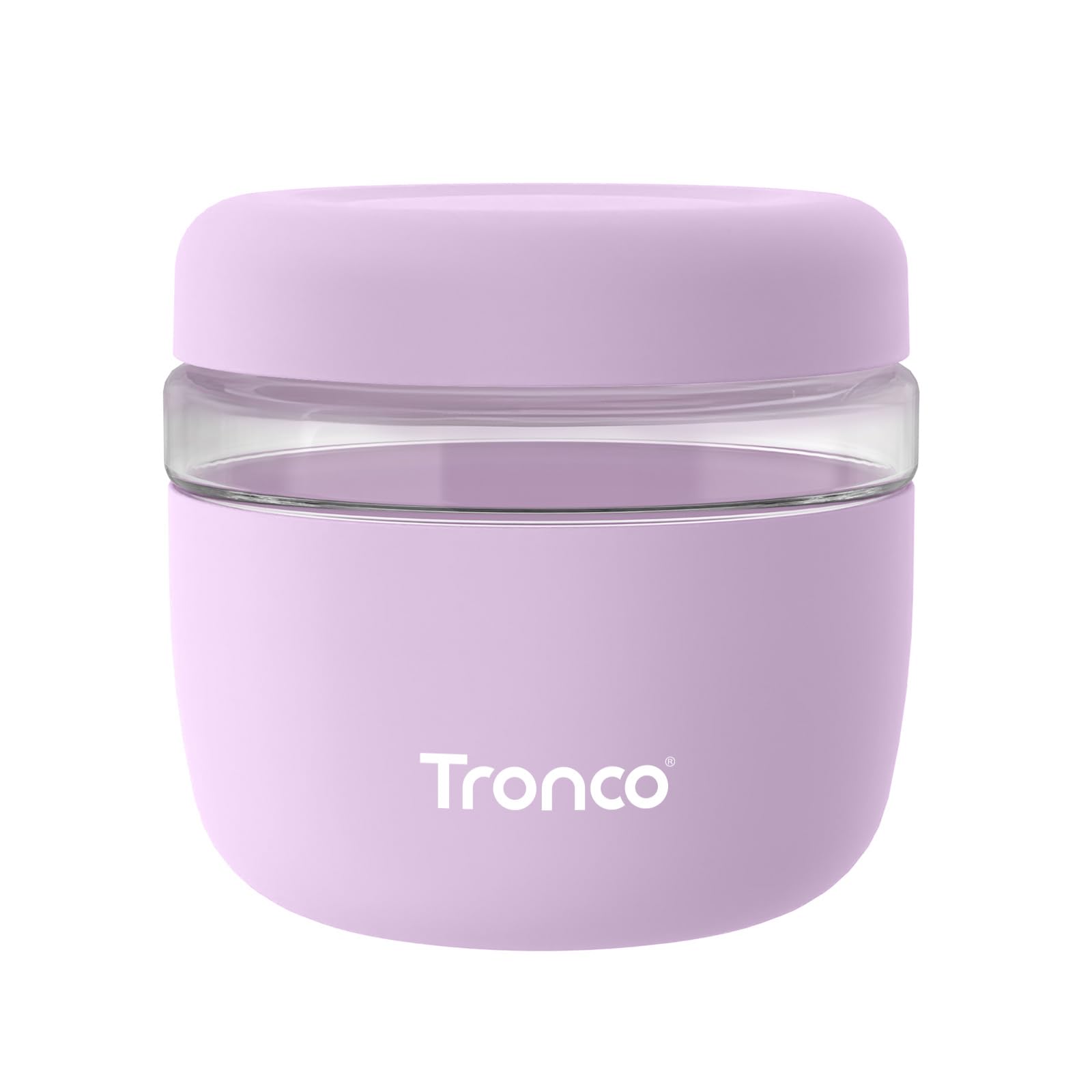 Tronco 24 oz glass storage container with airtight lid for on-the-go meals