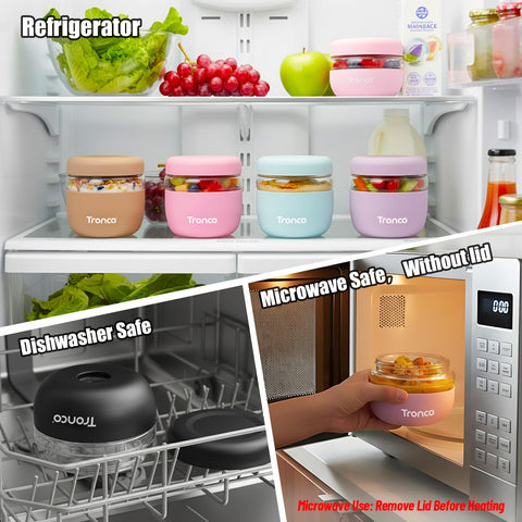 Tronco airtight glass container preserves leftovers without odor transfer