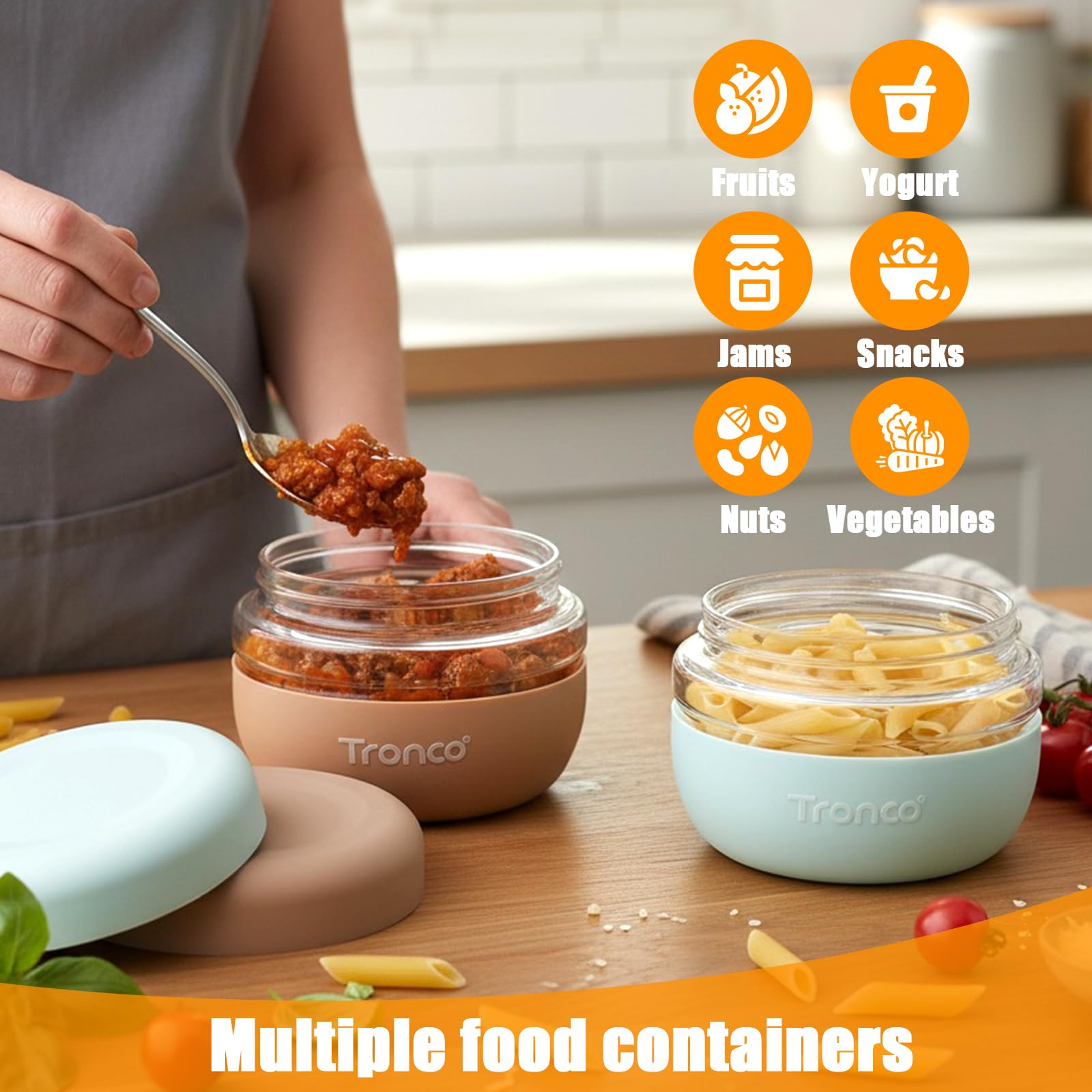 Tronco dishwasher-safe glass container simplifies cleanup after busy days