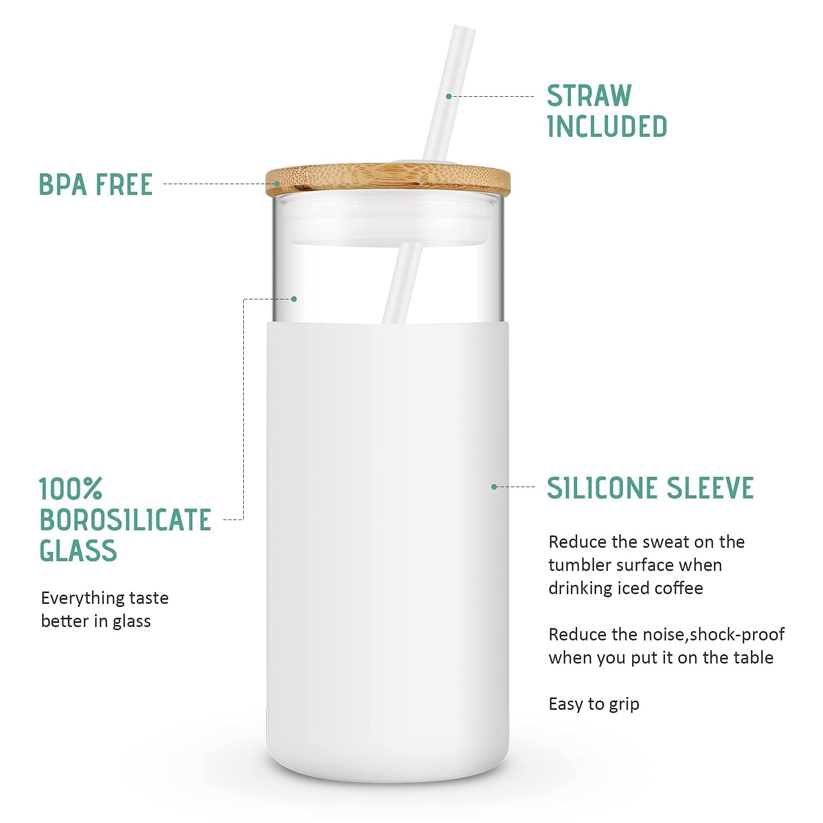 Tronco dishwasher-safe glass cup for easy cleanup.