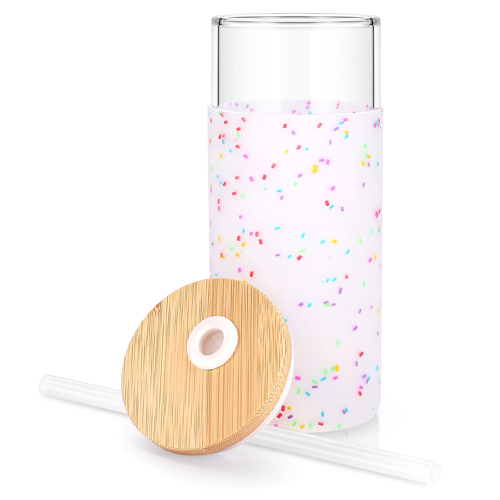 Tronco high borosilicate glass resists temperature shifts for hot or cold beverages.