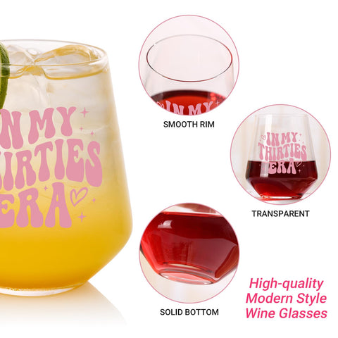 TrophyToast 30th birthday decor glass showcases modern design for gifting and party styling.