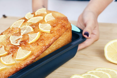 Trudeau easy-clean loaf pan simplifies post-bake cleanup.