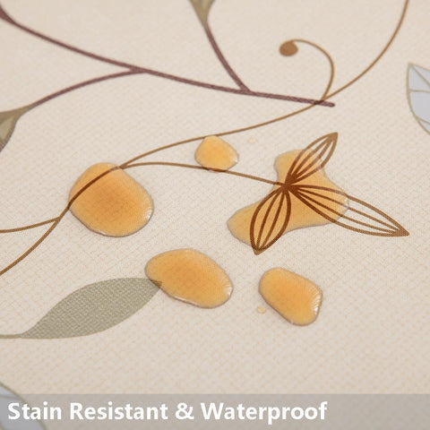 TruDelve close-up shows beige PVC texture with wipe-clean surface.