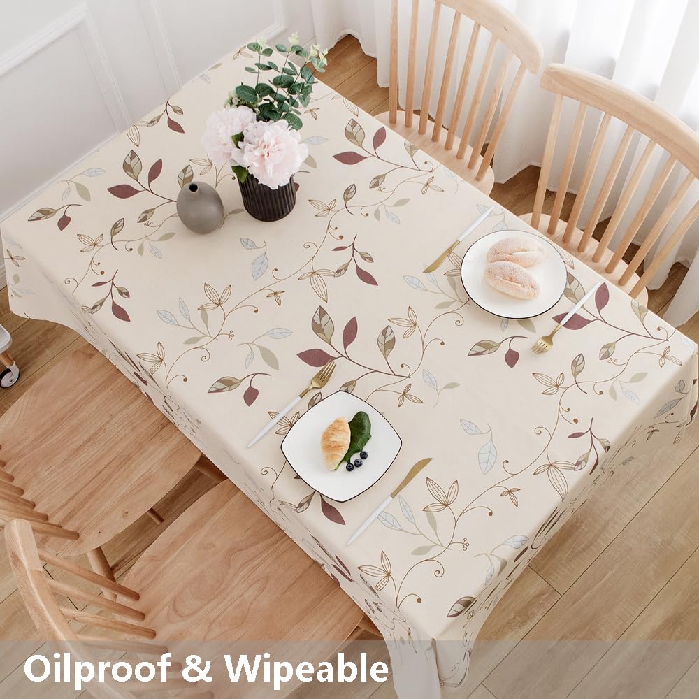 TruDelve tablecloth protects surfaces during family dinners with durable material.