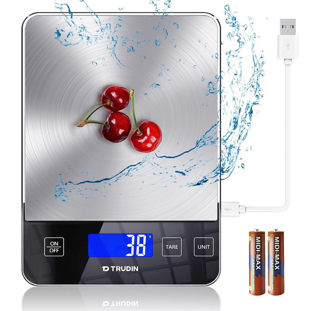 TRUDIN NASA-Grade scale display for precise baking measurements