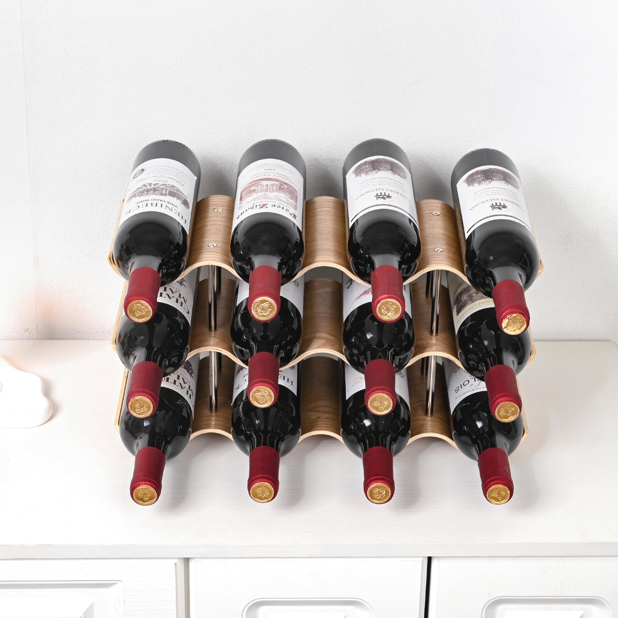 TRUDING kitchen storage solution keeps bottles organized and accessible
