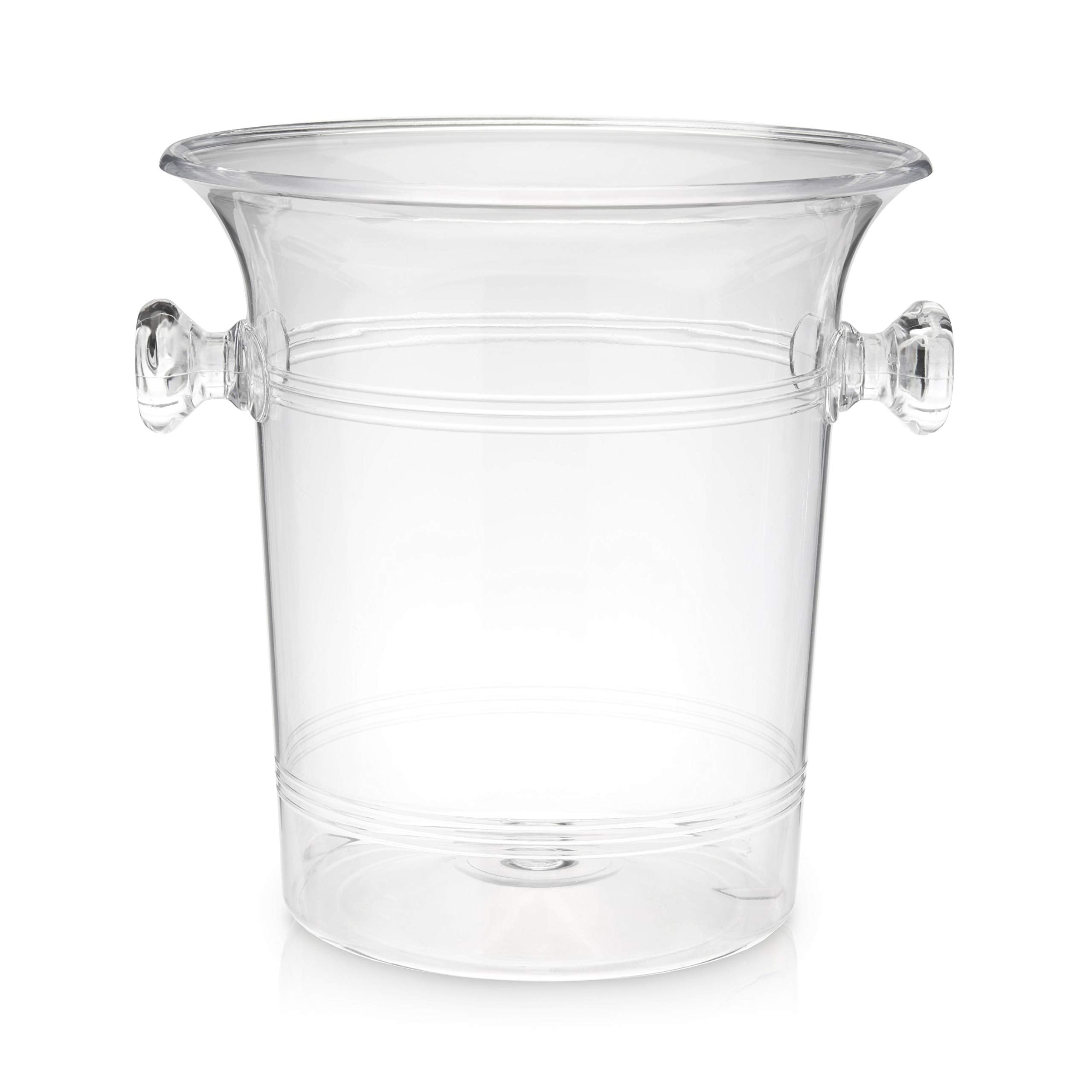 TRUE portable ice bucket easy to carry from kitchen to table or outdoors.