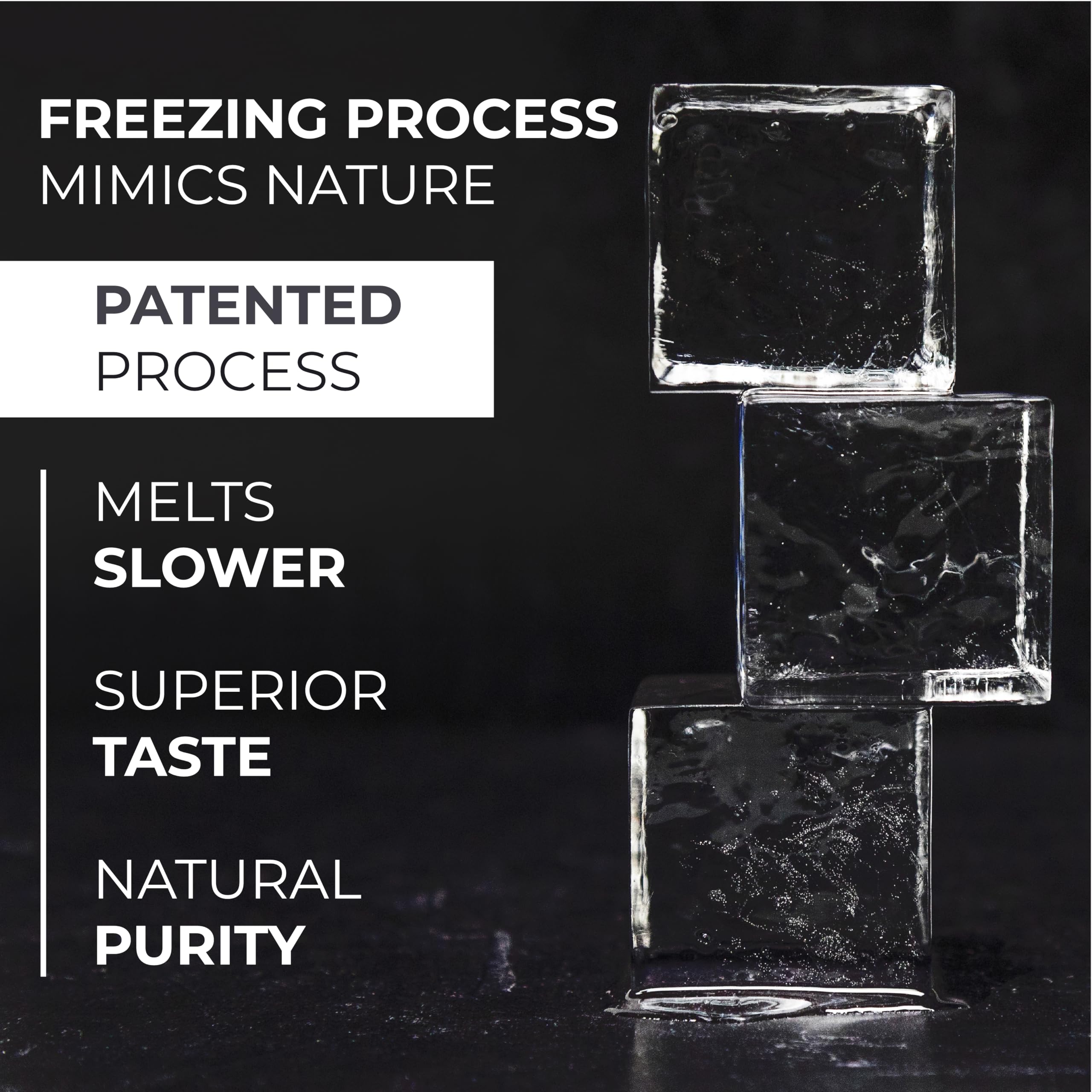 True Cubes large 2-inch ice cubes create slow-melt luxury for whiskey.