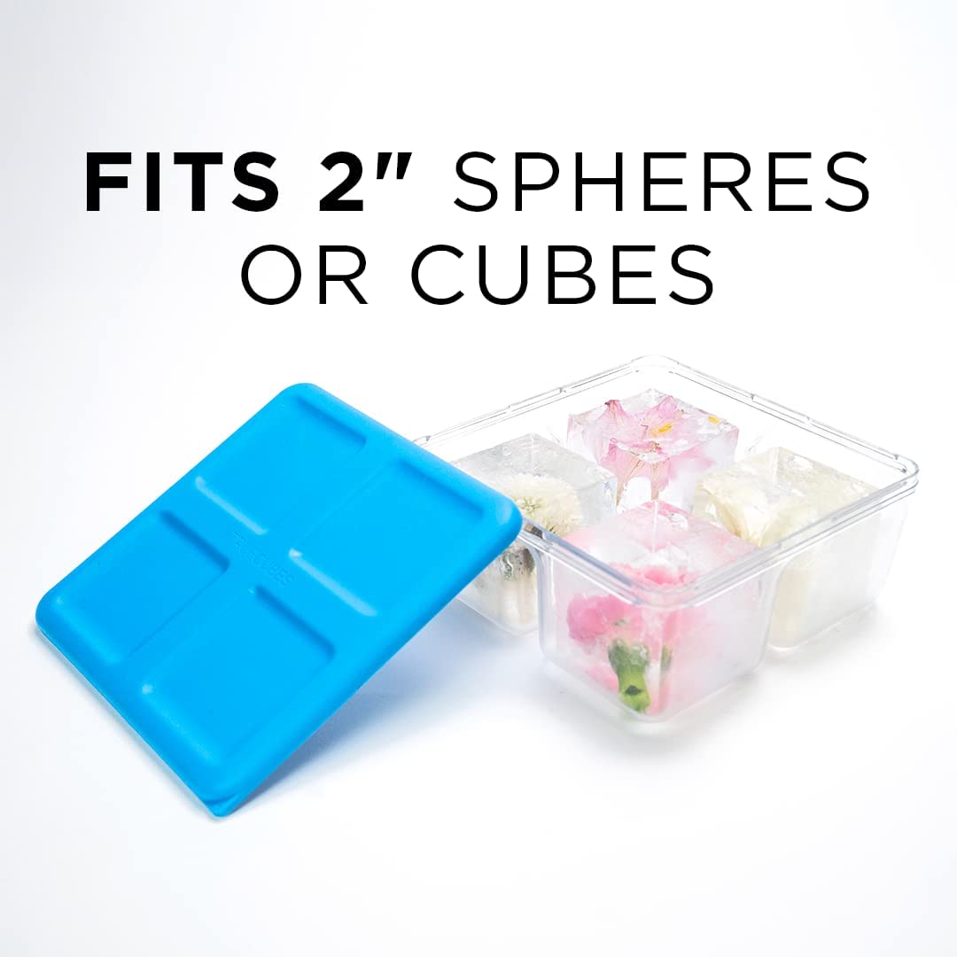 True Cubes lid protects ice from odors during storage.