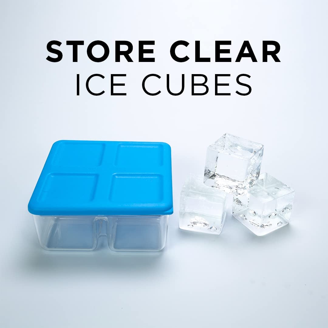 True Cubes two-by-two inch cubes ideal for whiskey and cocktails.