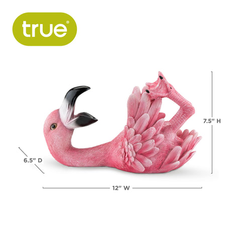 TRUE Polyresin Flamingo features detailed texture and color for durable decorative display.