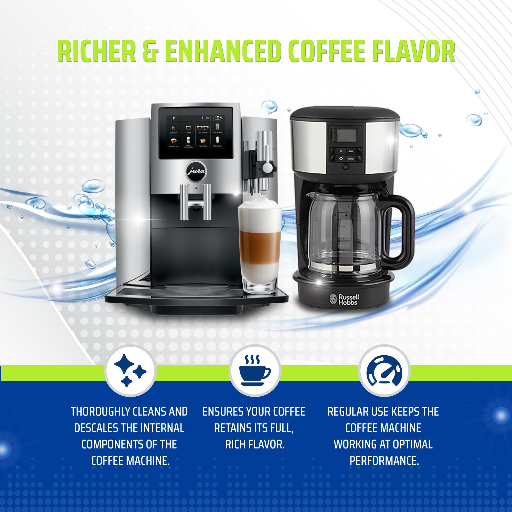 True Fresh tablets help maintain steady water flow in machines