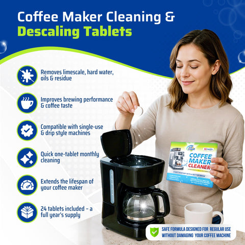 True Fresh tablets in pod tray during maintenance for quick descaling