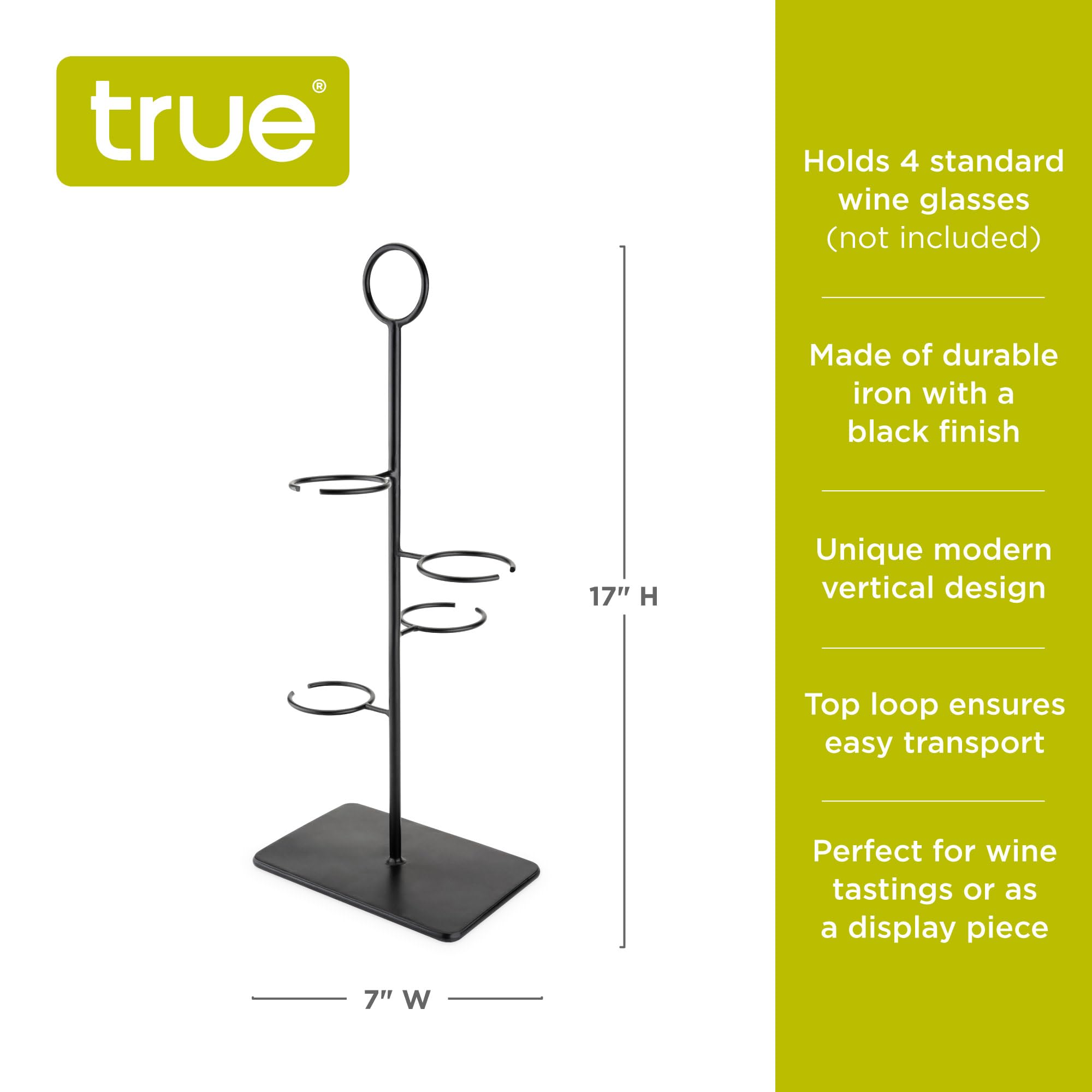 TRUE Hover Flight carrying loop enables easy transport from cellar to table.
