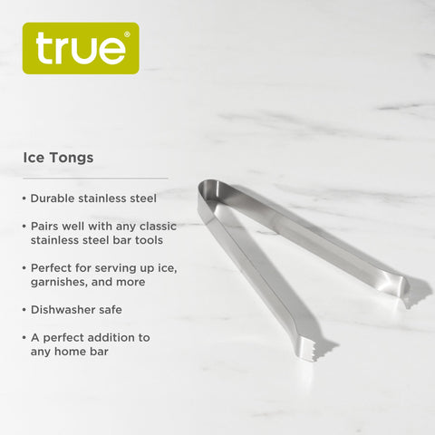 TRUE ice tongs six-inch length ideal for ice buckets
