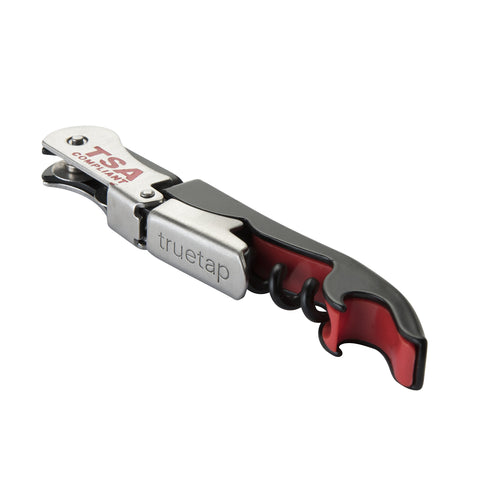 TRUE Jetsetter 5-turn worm in action for easy cork extraction.