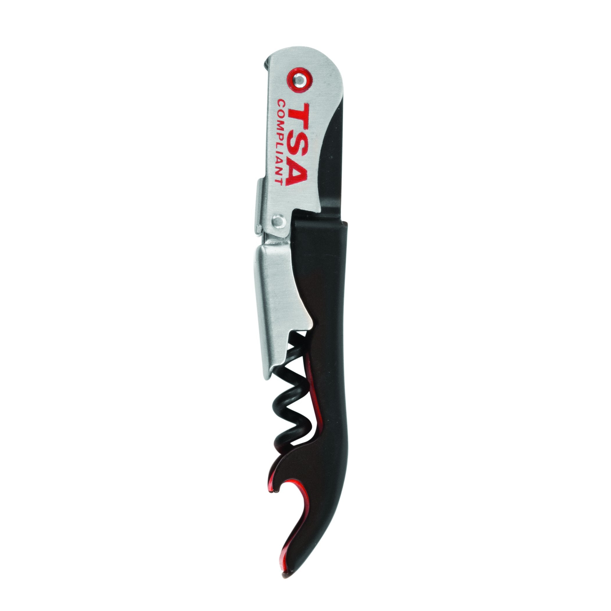 TRUE Jetsetter corkscrew with travel foil cutter for on-the-go wine lovers.