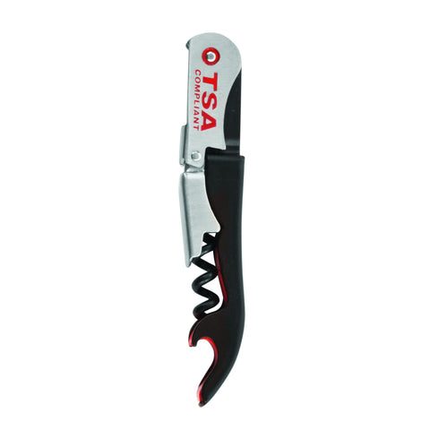 TRUE Jetsetter corkscrew with travel foil cutter for on-the-go wine lovers.