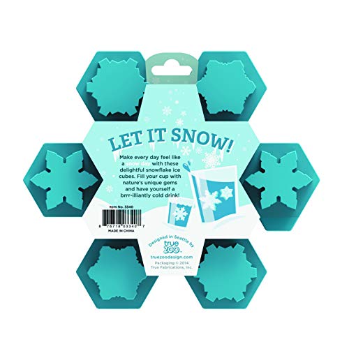 TrueZoo snowflake molds used for jello shots with festive shapes