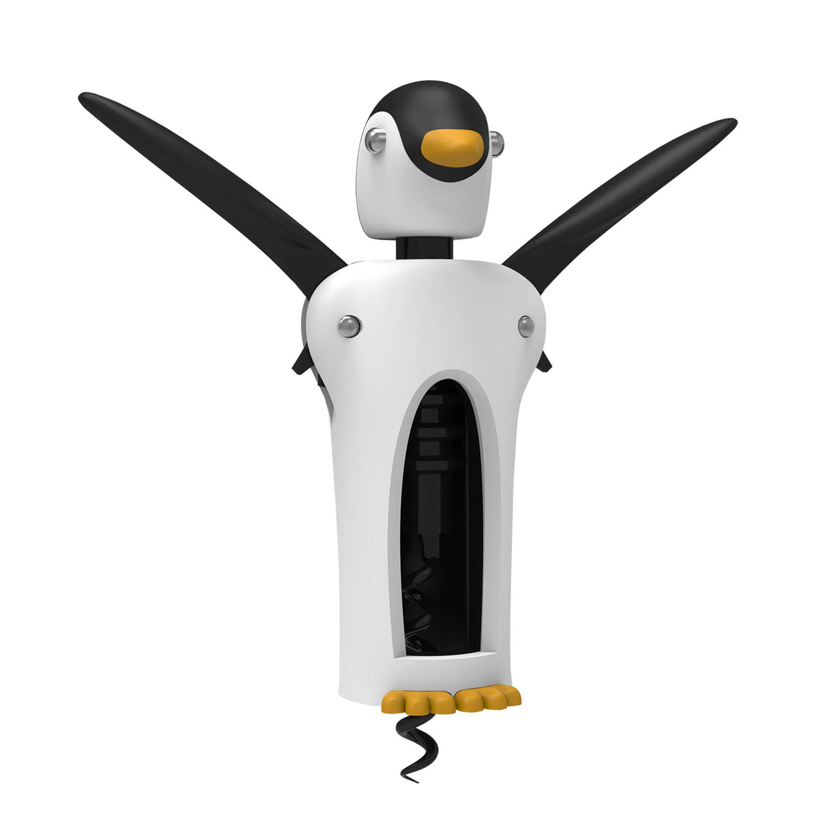 True Zoo Kingsley penguin corkscrew opens wine bottles smoothly.