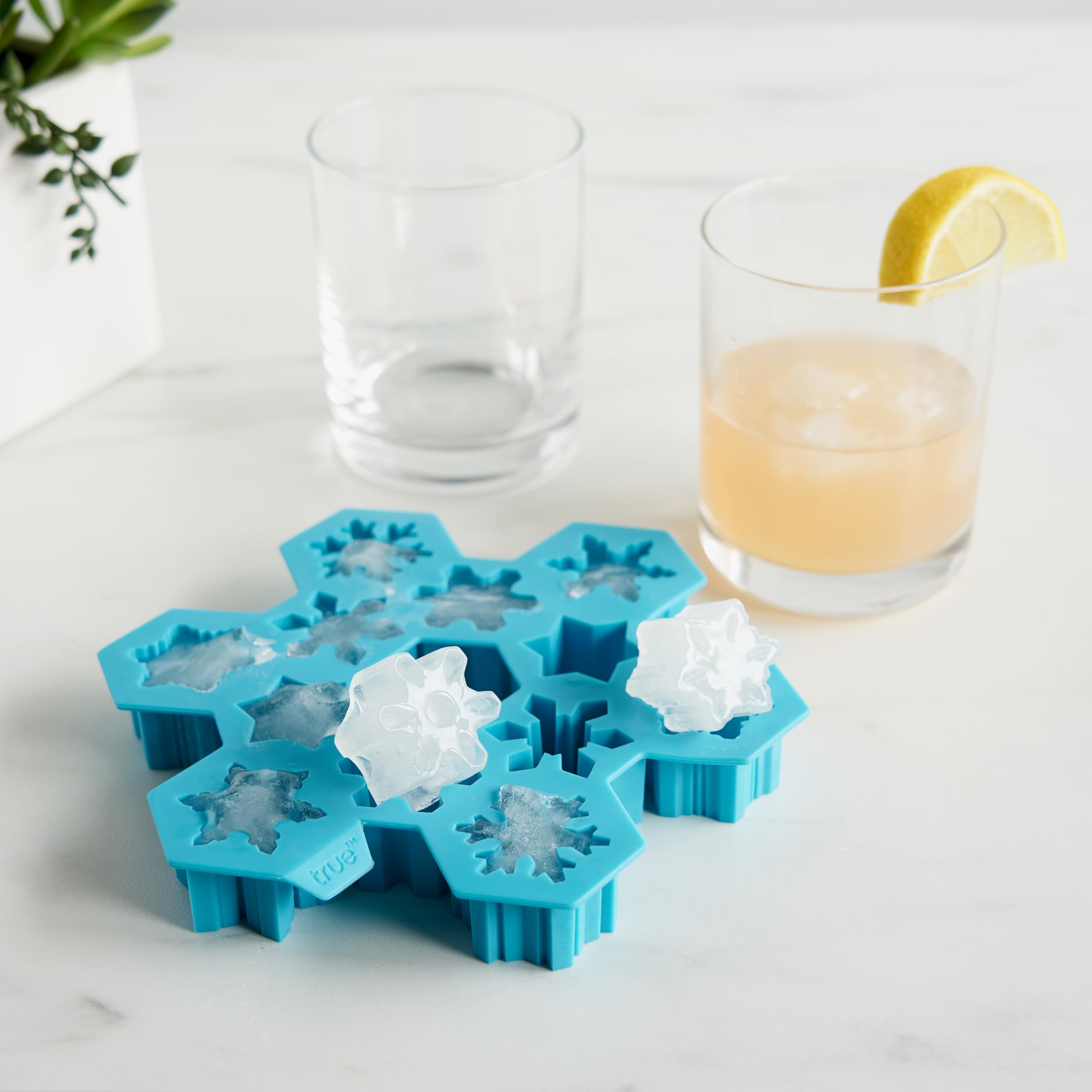 TrueZoo snowflake tray used as chocolate molds for treats