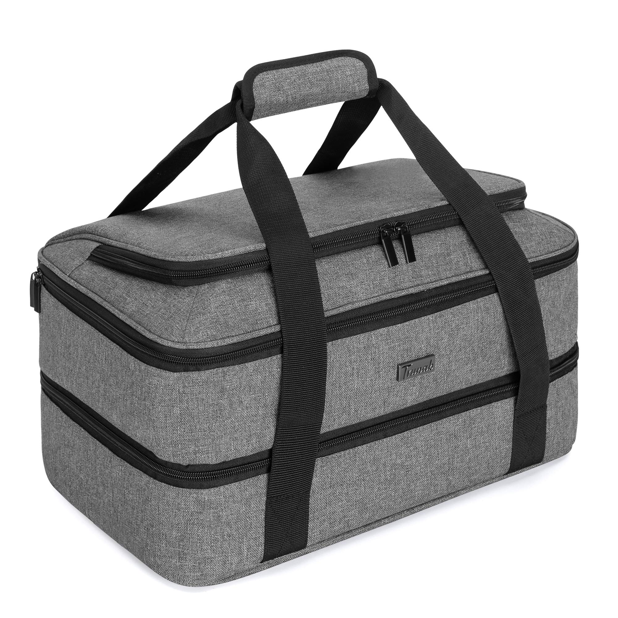 Trunab casserole carrier dual compartments for organized meals on the go.