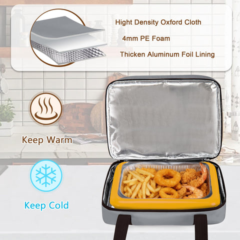 Trunab insulated casserole carrier interior foil-lined showcases premium thermal protection inside.