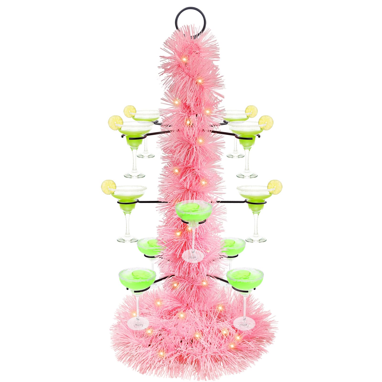 Tryitsbest Christmas cocktail tree stand offers a festive centerpiece for drinks.