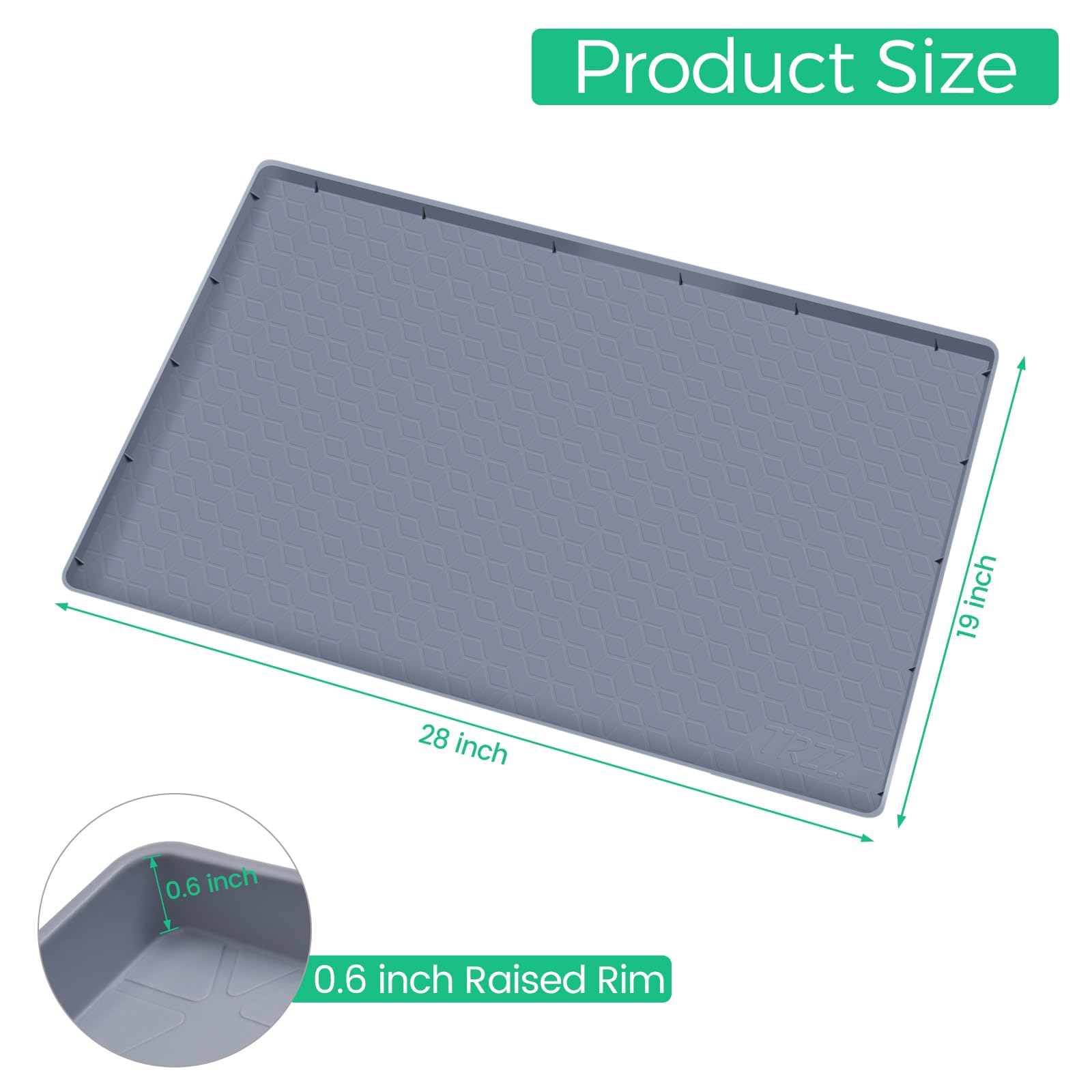TRZZ drip tray for cabinets keeps leaks contained.