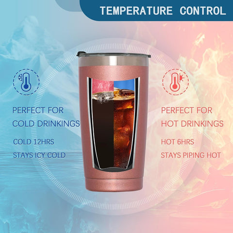 TSLOVER Dragonfly Girls tumbler insulated body keeps drinks at optimal temperature.