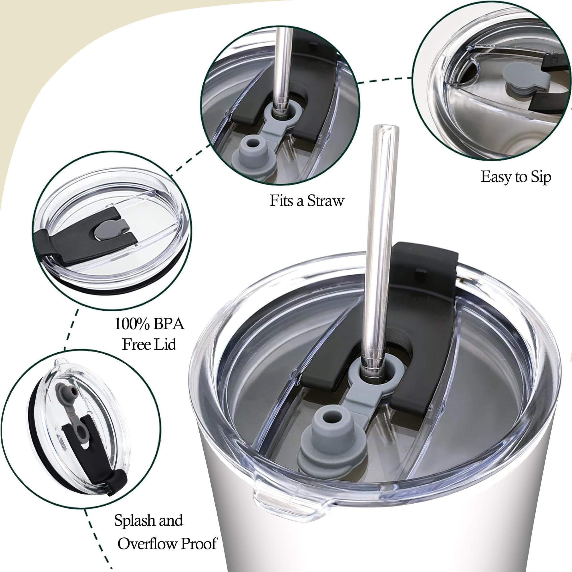 TSLOVER Funny Girls Tumbler designed for hot coffee use.