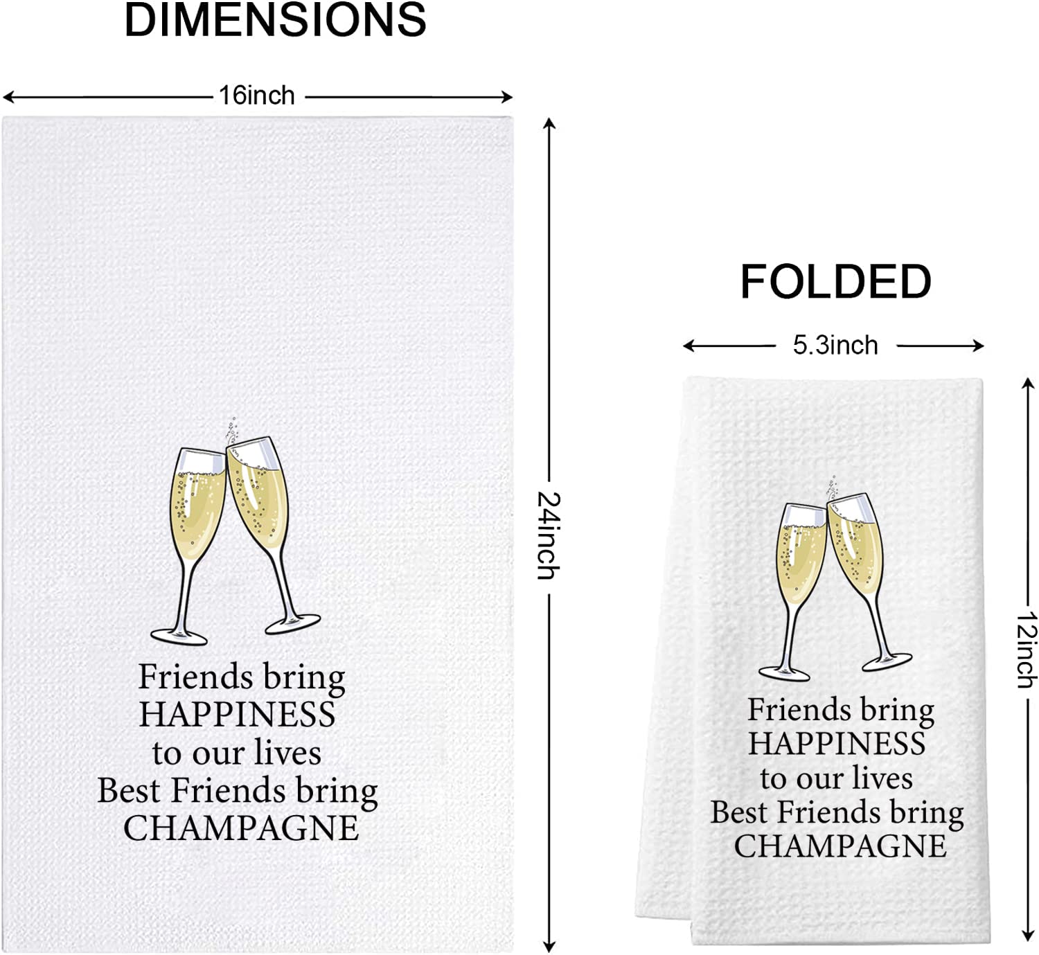 TSOTMO champagne kitchen towel with waffle weave dries quickly for busy kitchens