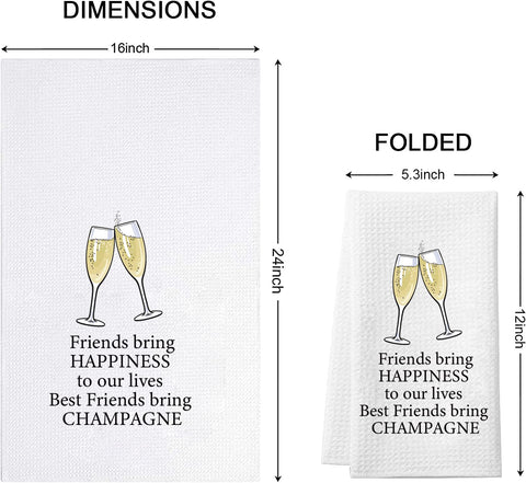TSOTMO champagne kitchen towel with waffle weave dries quickly for busy kitchens
