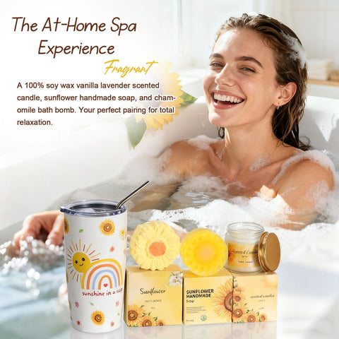 TsunNee sunflower handmade soap for gentle cleansing and fragrance