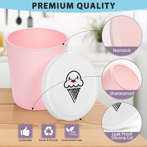 TTUBBIEZ stackable design saving freezer space and keeping items organized.