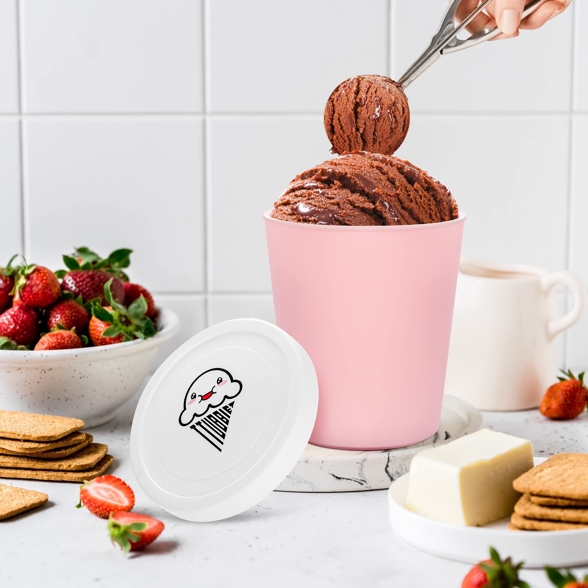TTUBBIEZ versatile storage ideas for ice cream, yogurt, and gelato.