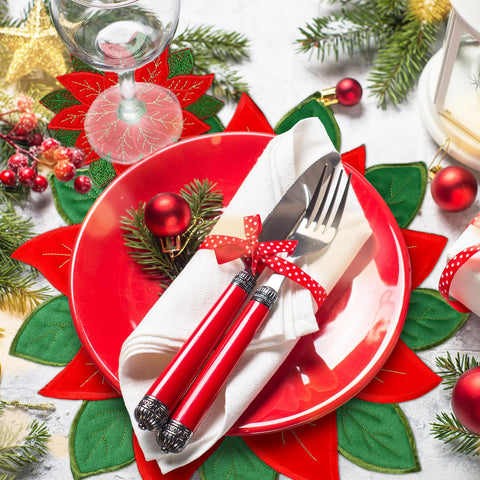 Tudomro holiday table setup brings seasonal elegance to dinners.
