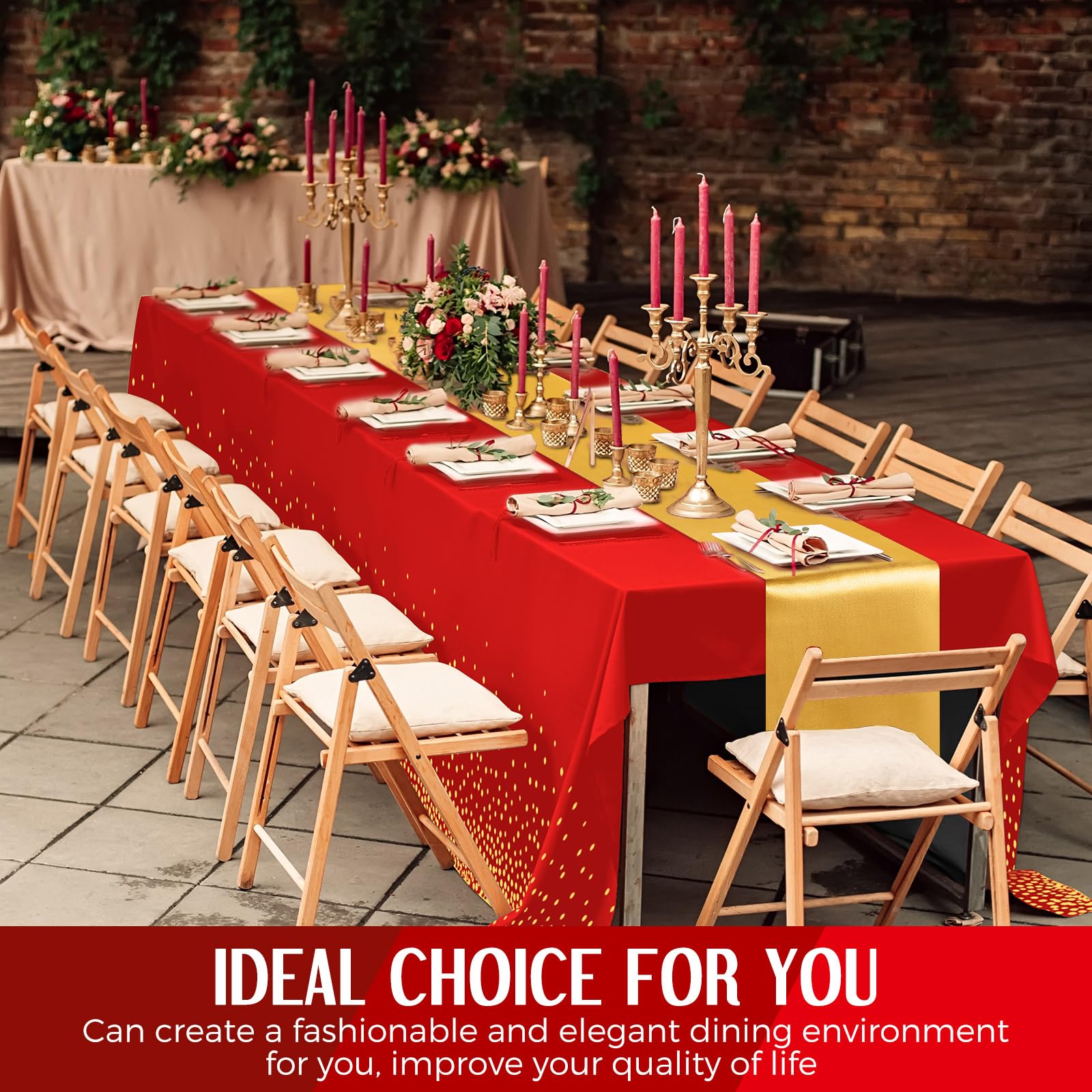 Tudomro party-dining setup ready for celebrations and easy cleanup.