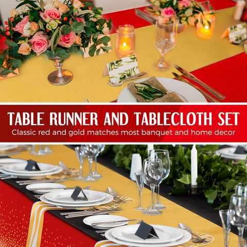 Tudomro soft satin runner catches light for festive table styling.