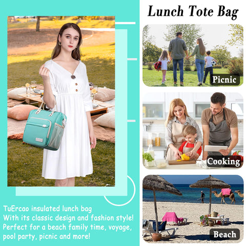 TuErCao adjustable shoulder strap allows crossbody or shoulder carry.
